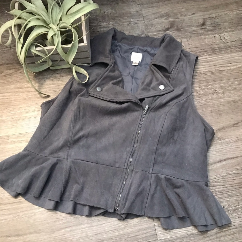 Lauren Conrad Velvet Vest